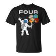 Kids 4 Year Old Outer Space Birthday Party 4Th Birthday Shirt B Unisex T-Shirt