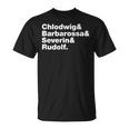 Kölner Legenden · Chlodwig Barbarossa  Severin  Rudolf T-Shirt