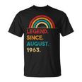 Legend Since August 1963 59 Geburtstag Geschenk Born In 1963 T-Shirt