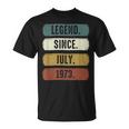 Legend Since Juli 1973 Lustiger 49 Jahre Geburtstag T-Shirt