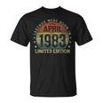 Legenden Wurden Im April 1983 Geschenk 40 Geburtstag Mann V9 T-Shirt