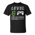 Level 8 Unlocked - 8 Year Old Gamer Funny Birthday Unisex T-Shirt