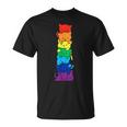 Lgbt Funny Cats Pile Gay Lesbian Pride Cat Lover Transgender Unisex T-Shirt