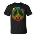 Love Peace 60Er 70Er Jahre Hippie-Kostüm T-Shirt