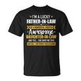 Lucky Fatherinlaw Of Awesome Daughterinlaw Gift For Mens Unisex T-Shirt