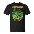 Luckysaurus Irish Leprechaun DinosaurRex St Patricks Day Unisex T-Shirt
