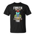 Lustiges Papageien-T-Shirt Finken sind süß, also bin ich ein Fink