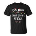Most Likely To Crash Santa’S Sleigh Christmas Shirts For Family Unisex T-Shirt