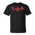 Nashville Tennessee Country Music City Heart Souvenir Gift Gift For Womens Unisex T-Shirt