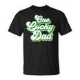 One Lucky Dad Retro Vintage St Patricks Day T-Shirt