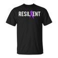 Pancreatic Cancer Awareness Resilient Cancer Fighter T-shirt