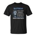 Personalisiertes Matthias T-Shirt mit Löwenmotiv & inspirierendem Zitat