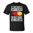 Pickleball Soft Serve Ice Cream Pickleball T-shirt