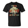 Poppa Of The Birthday Boy Dinosaur Rawr Trex Unisex T-Shirt