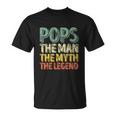 Pops The Man The Myth The Legend Christmas Unisex T-Shirt