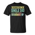Promoted To Single Dad Est 2020 Vintage Christmas T-Shirt