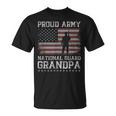 Proud Army National Guard Grandpa Us Military Gift Gift For Mens Unisex T-Shirt