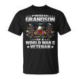 Proud Grandson Of A World War 2 Veteran Military Vets Family T-shirt