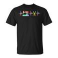 Quilter Sewing Heartbeat For Quilting Lover Mm Unisex T-Shirt