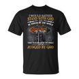 I Would Rather Stand With God Christian Knight Templar Lion T-Shirt