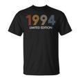 Retro 29 Years Vintage 1994 Limited Edition 29Th Birthday Unisex T-Shirt