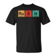 Rush Ru-S-H Periodic Table Elements Unisex T-Shirt