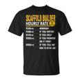 Scaffold Builder Hourly Rate Scaffolders Scaffolding Worker Unisex T-Shirt