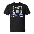 Scottish Blood Ancestry Family Tree Roots Scotland Map Flag T-shirt