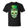 Skull St Patricks Day Irish Saint Patricks Day Of Dead V2 T-Shirt
