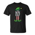 Son Elf Matching Group Christmas Party Pajama T-shirt Son Elf Matching Group Christmas Party Pajama T-shirt