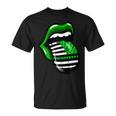 St Patricks Day Irish American Shamrock Flag Paddy Patty Day Unisex T-Shirt