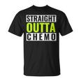 Straight Outta Chemo Lime Green Lymphoma CancerT-shirt