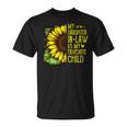 Sunflower My Daughterinlaw Is My Favorite Child Gift For Womens Unisex T-Shirt