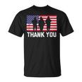 Thank You American Flag Military Heroes Veteran Day T-shirt