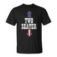 Two Seater Usa 4Th Of July Party Naughty Adult T-Shirt