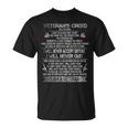 Veterans Creed Im A Veteran Proud Veterans Day T-Shirt