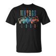 Vintage 1958 Cassette Tape 1958 Birthday Gifts 65 Year Old Unisex T-Shirt