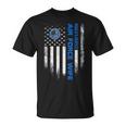 Vintage Usa American Flag Worlds Okayest Us Air Force Wife T-shirt