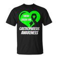I Wear Green For Gastroparesis Awareness Mom Dad T-shirt