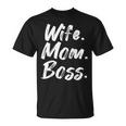 Wife Mom Boss Mama Mutter Muttertag T-Shirt