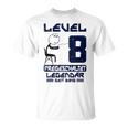 8 Jahre Level 8 Freigeschaltet Legendar T-Shirt