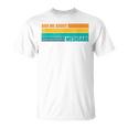 Ask Me About Medicare Retro Sunset Actuary Agent Broker Unisex T-Shirt