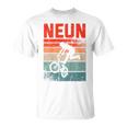 BMX Fahrer Fan T-Shirt für Kinder, Vintage 9. Geburtstag Junge