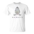 Chakra Meditation Herren T-Shirt mit Namaste-Schriftzug, Spirituelles Design