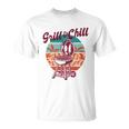Grill And Chill Vacation Retro Sunset Unisex T-Shirt