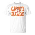 Groovy Daddy 70S Aesthetic Nostalgia 1970S Retro Dad T-Shirt