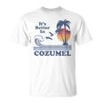 Its Better In Cozumel Mexico Vintage Beach Retro 80S 70S T-shirt