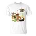 Kids 3 Year Old Zoo Birthday Safari Jungle Animal 3Rd B-Day Unisex T-Shirt