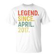 Kids 6 Year Old Legend Since April 2017 6Th Birthday Unisex T-Shirt