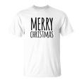 Merry Christmas Weihnachts Spruch Dekoration Damen Herren T-Shirt